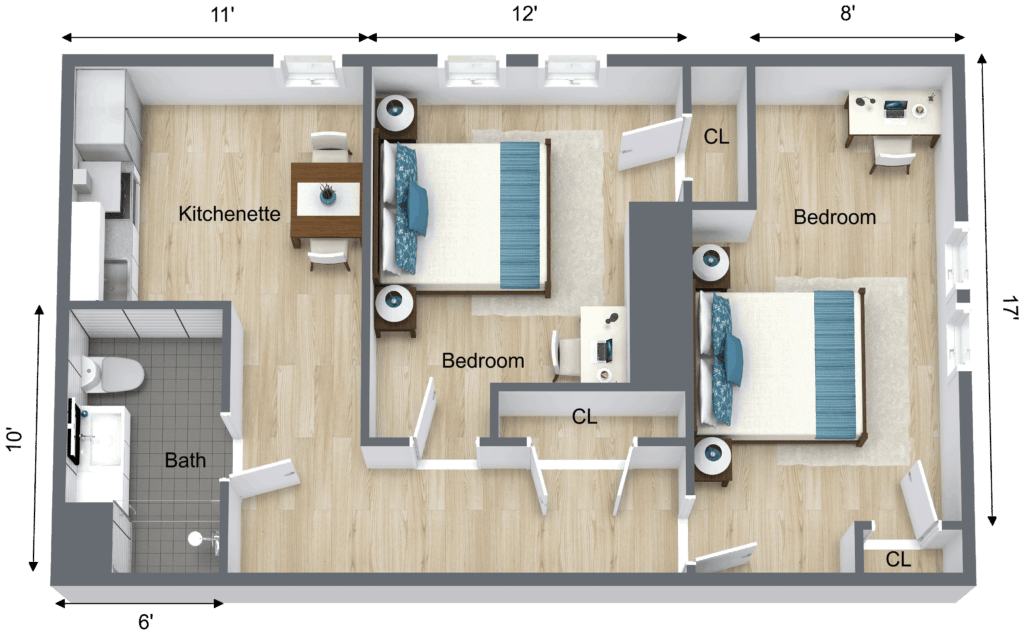 Companion Suite Floor Plan Concord Park Senior Living