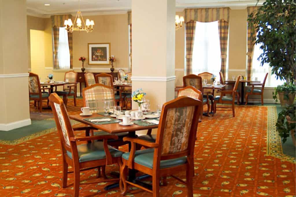 Dining Room Neville Assisted Living in Cambridge MA