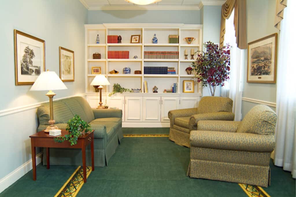 Neville Place Senior Community Lobby in Cambridge MA