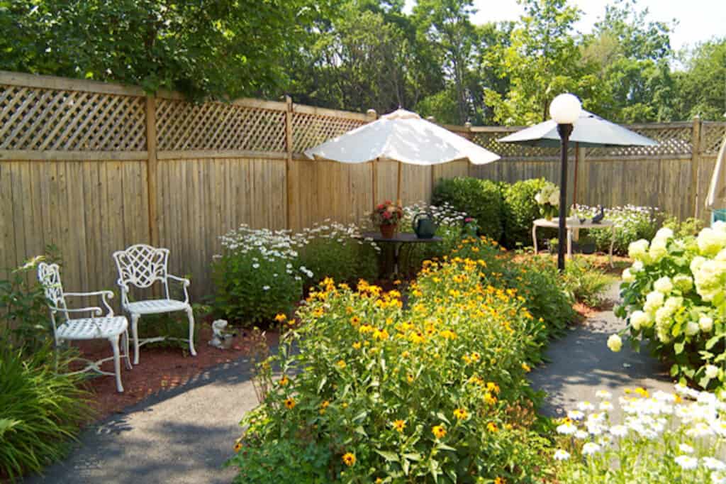 Neville Place Backyard Senior Living in Cambridge MA