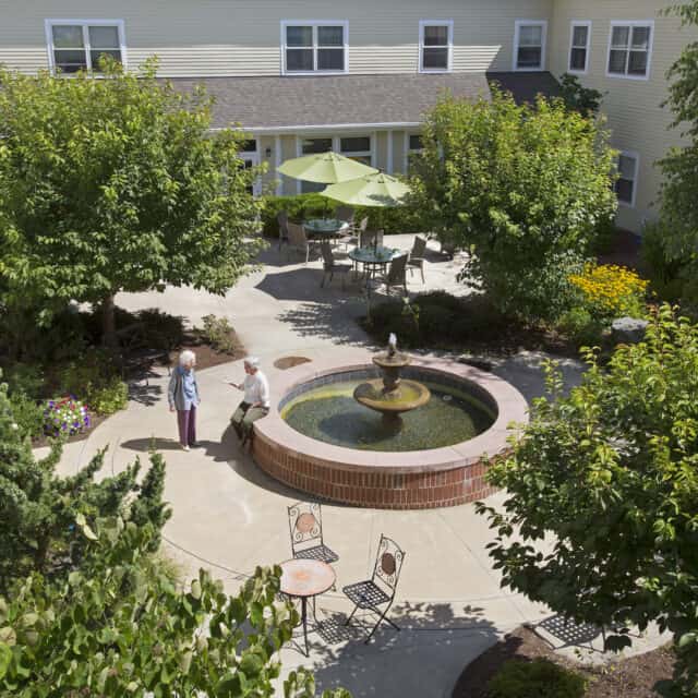 Courtyard at Nashoba Park Assisted Living in Ayer MA