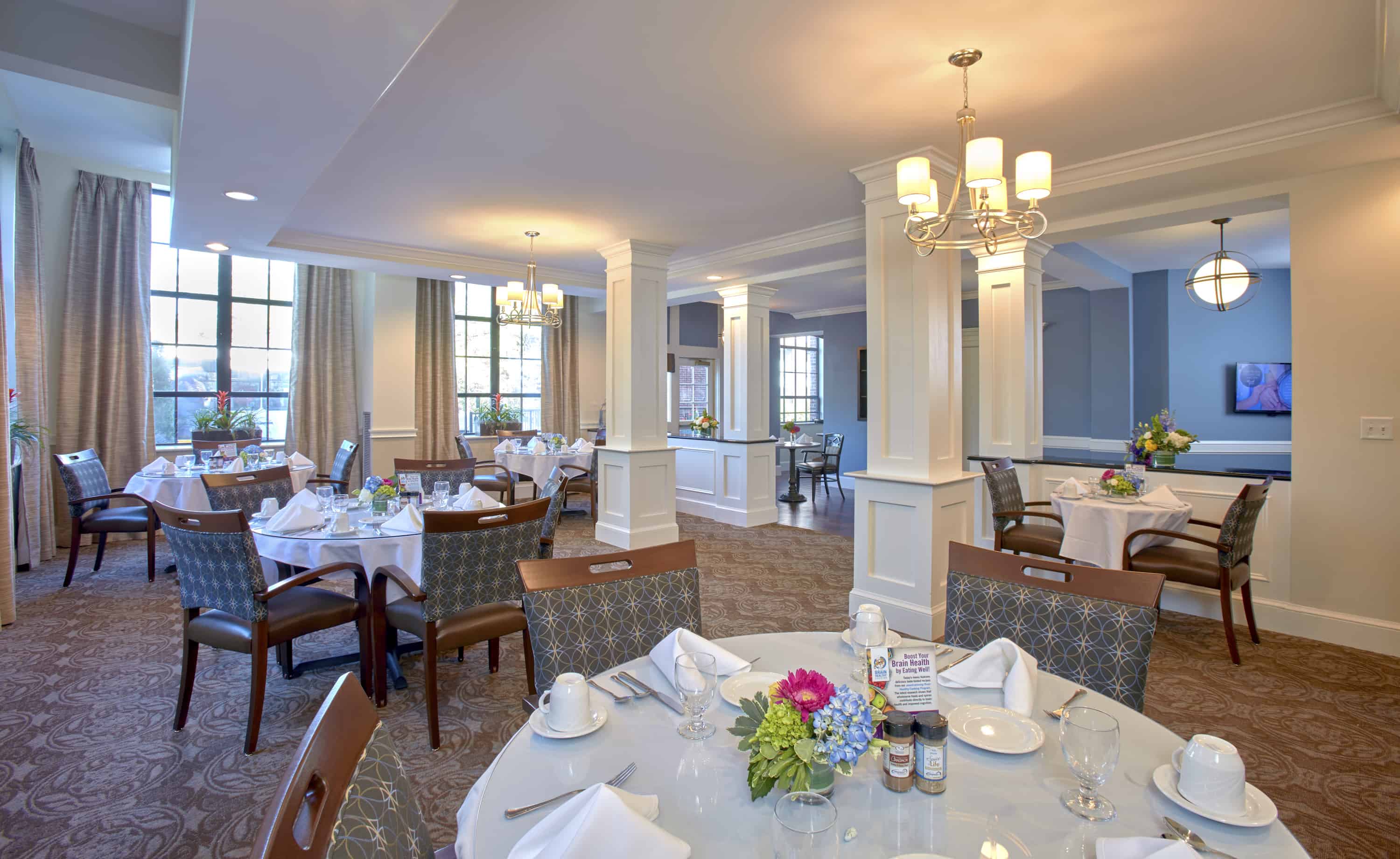 Features Standish Village at Lower Mills