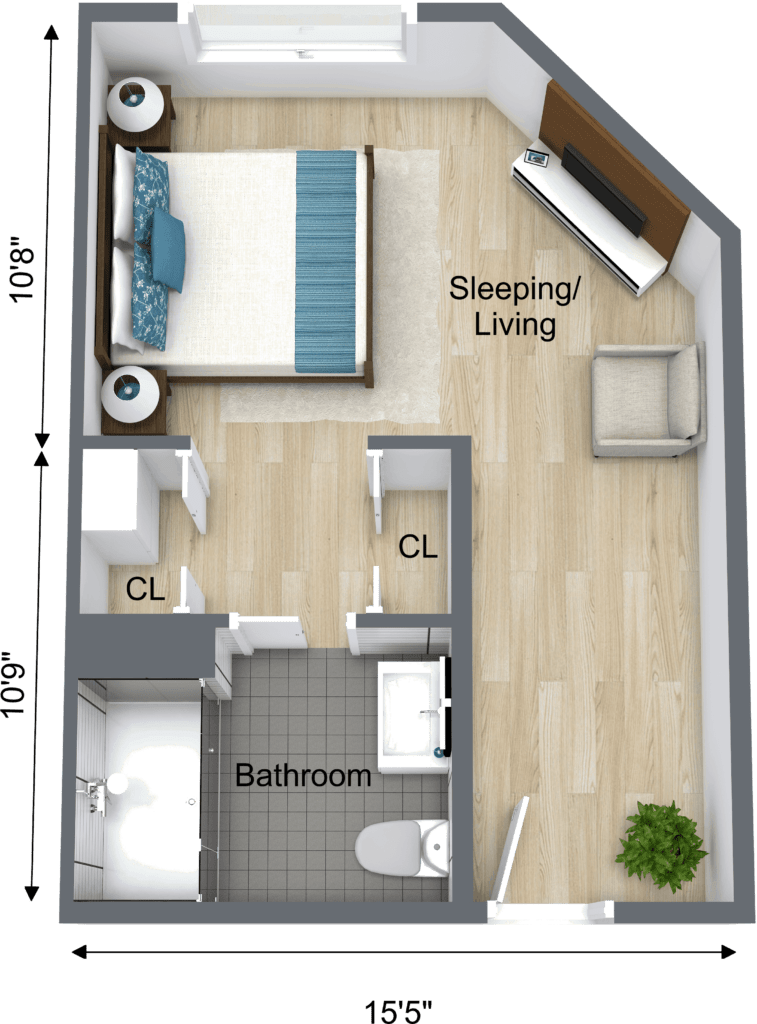 Compass Memory Support Floor Plan Studio - Farmington CT