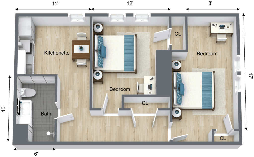 Companion Suite Floor Plan Concord Park Senior Living