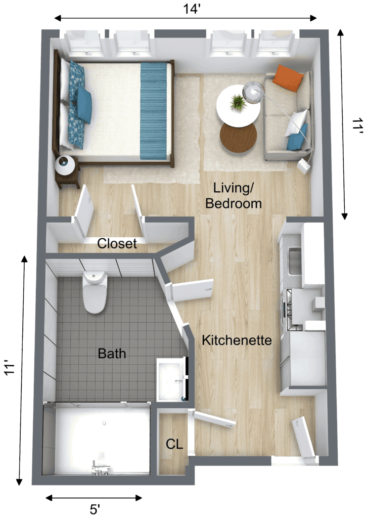 Memory Support Floor Plan Concord Park Senior Living