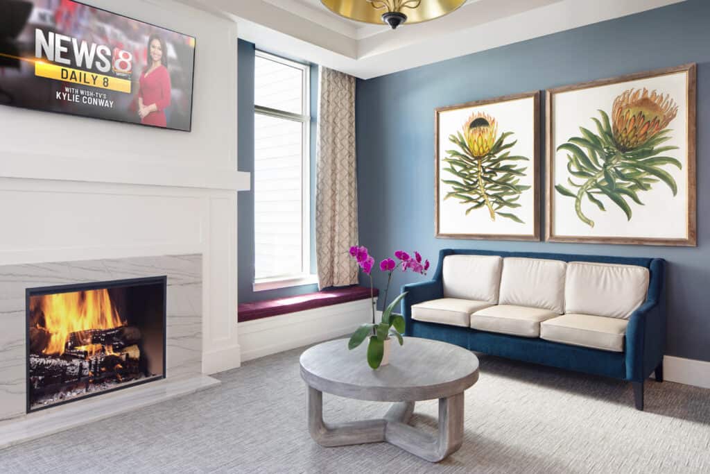 Cozy Community Spaces | Ridgefield Station Assisted Living and Compass Memory Support