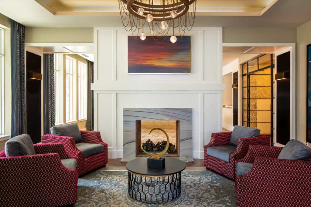 Lobby Living Room | Assisted Living and Compass Memory Support Ridgefield CT