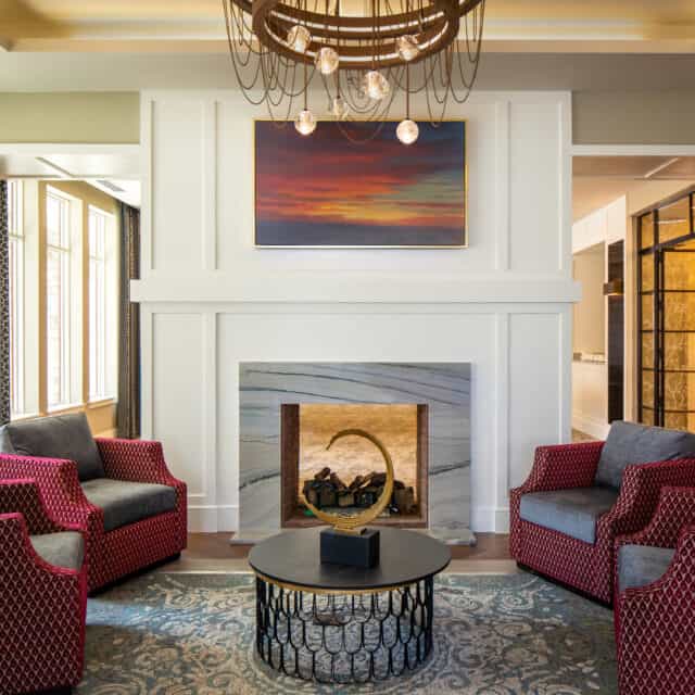 Lobby Living Room | Assisted Living Ridgefield CT