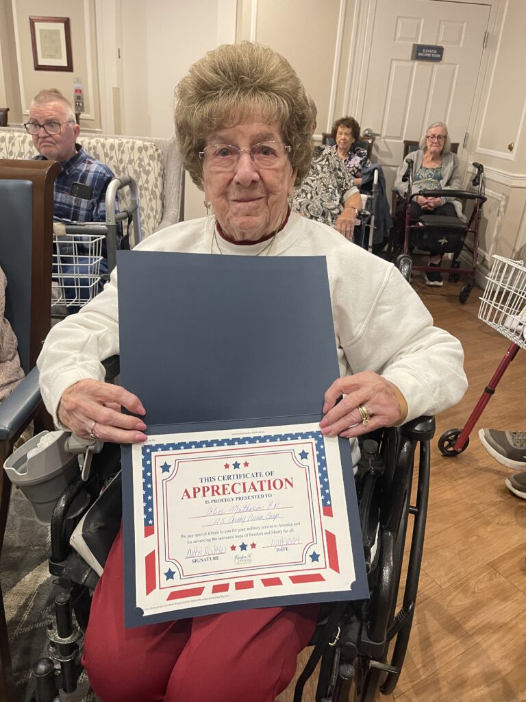 Veteran Alice Matheson.