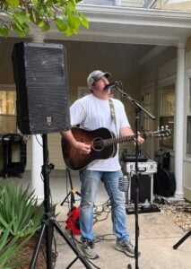 Singer, Darren Bassette performs at Nashoba Park Assisted Living 