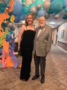 Wisdom Warrior, Grace Robinson with Cornerstone Resident, Nick Starr