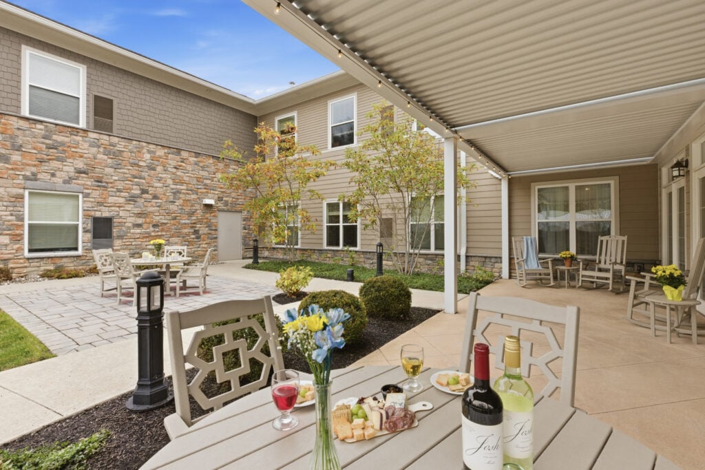 SLR Marlboro Assisted Living outdoor patio