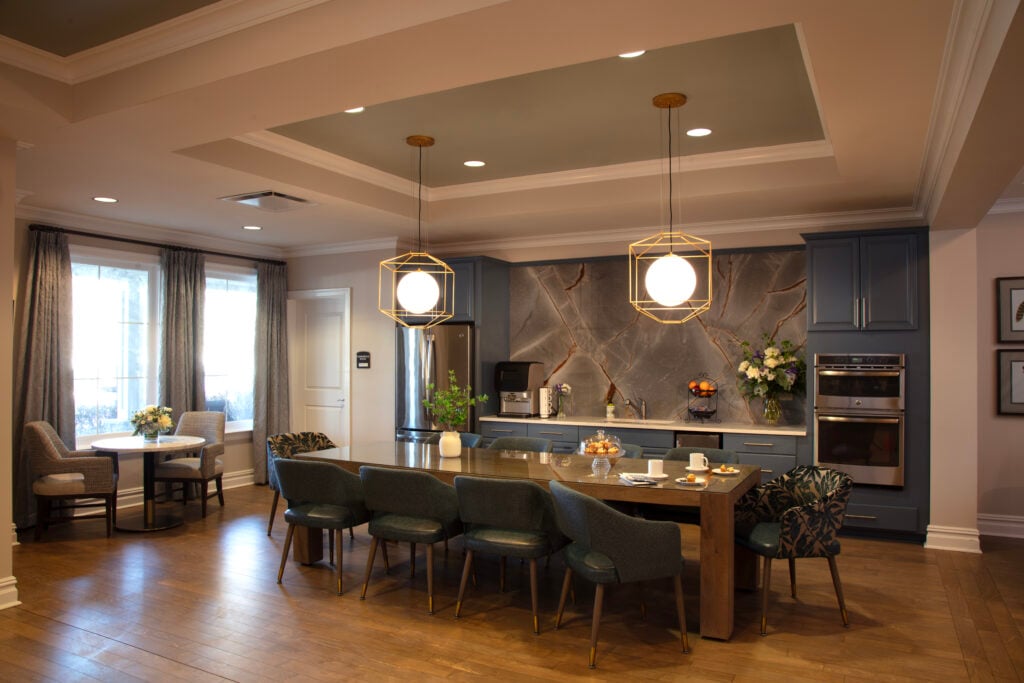 A cozy cafe at SLR Marlboro assisted living