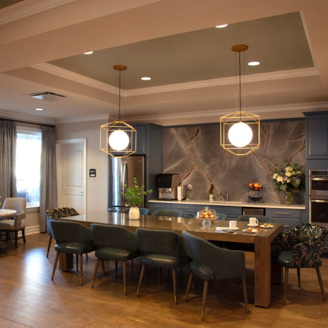 A cozy cafe at SLR Marlboro assisted living