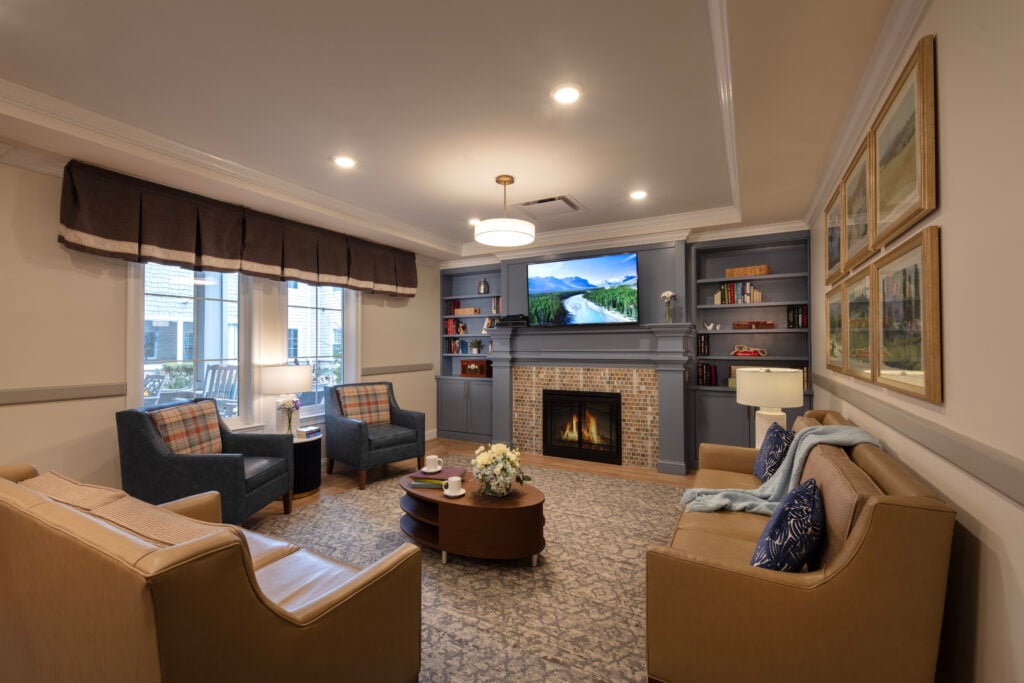 Living room at SLR Marlboro assisted living