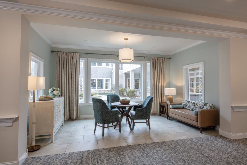 Memory care sun room at SLR Marlboro in New Jersey