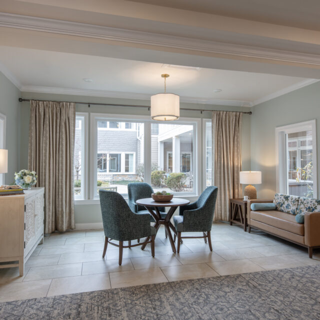 Memory care sun room at SLR Marlboro in New Jersey