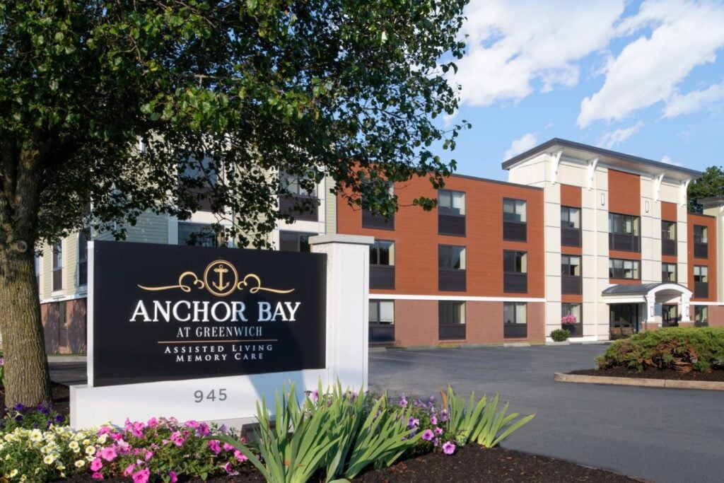 The entrance to Anchor Bay Greenwich Assisted Living.