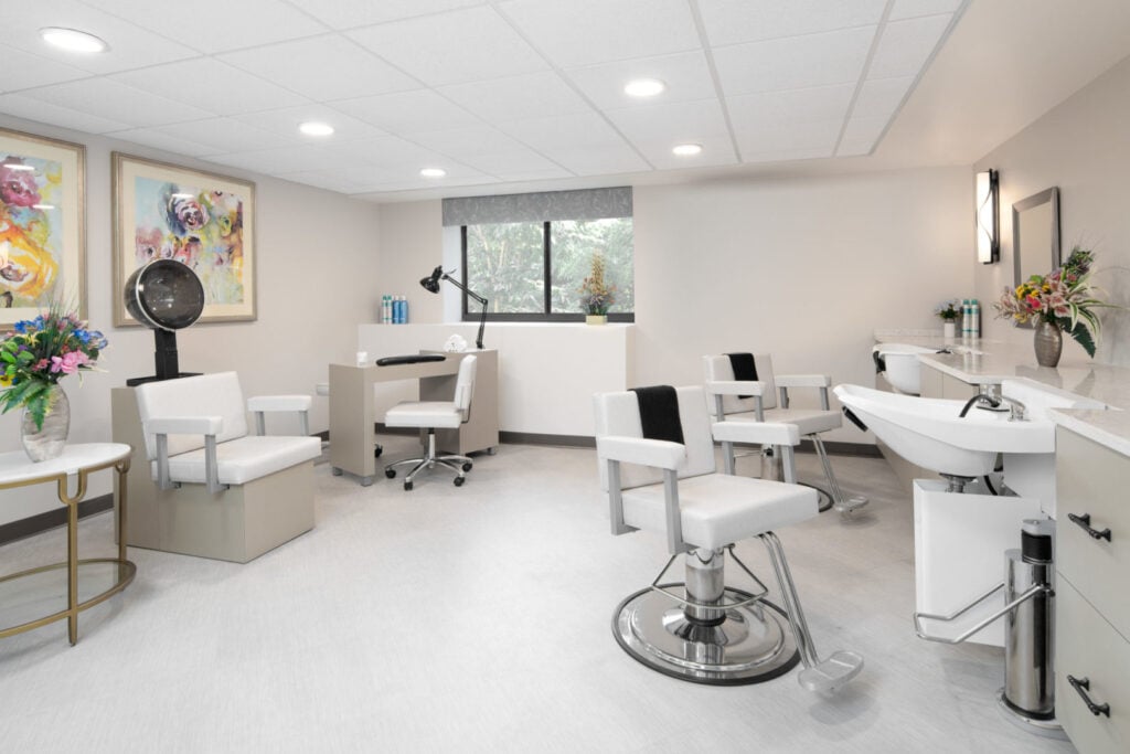 The Anchor Bay Greenwich assisted living salon in East Greenwich.