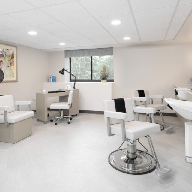 The Anchor Bay Greenwich assisted living salon in East Greenwich.
