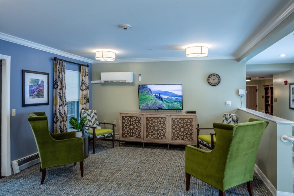 Living room at Compass at Forestview in Meredith NH
